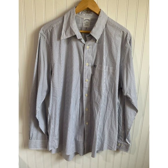 Brooks Brothers 346‎ Shirt Mens Large Multi Striped Long Sleeve Button Down - Picture 1 of 9